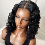 Loose Deep Short Bob Wigs 13×4 Glueless Lace Front Wigs 180% Density - Image 3