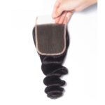 Tinashe Virgin Hair Brazilian Loose Wave With Closure Brazilian Remy Hair Spring Curly 4 Bundles Hair Weft With 5×5 Closure - Image 6