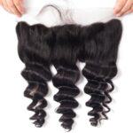 Tinashe Hair With Frontal Brazilian Loose Wave 100% Brazilian Virgin Remy Hair With Frontal Spring Loose Curly 3 Bundles With Frontal - Image 7