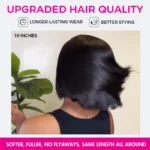 Sleek Bone Straight Bob 6×5 HD Lace Wig Double Drawn Quality Middle/C Part Raw Vietnamese Hair - Image 8