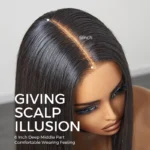 Sleek Bone Straight Bob 2×6 HD Lace Glueless Blunt Cut Middle Part Wig Super Double Drawn Hair Quality - Image 6