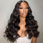 New Loose Body Wave Human Hair 13×4 6×5 Glueless HD Lace Front Wig Popular Barrel Curls