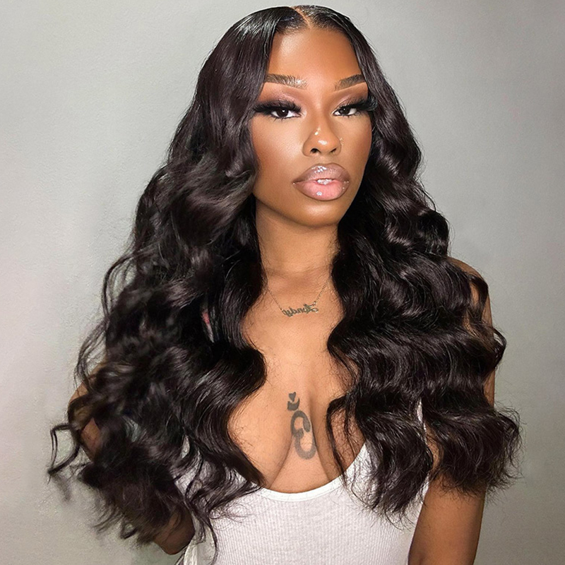 New Loose Body Wave Human Hair 13×4 6×5 Glueless HD Lace Front Wig Popular Barrel Curls New Loose Body Wave Human Hair 13×4 6×5 Glueless HD Lace Front Wig Popular Barrel Curls - Image 1