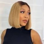 Ombre Color Bob 6×5 HD Lace Closure Wigs Short Honey Blonde Human Hair Wigs 180% Density - Image 5