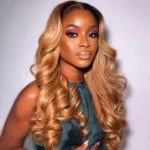 Ombre Body Wave 6×5 Glueless HD Lace Human Hair Wigs Honey Blonde Color with Brown Roots T2/27 - Image 7