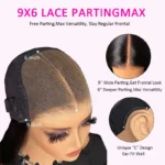 Side Part Curly Wig 9×6 PartingMax Lace Human Hair Glueless Wig Pre Plucked M-Cap 200% Density - Image 3