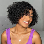 Bouncy Water Short Curly Human Hair Glueless 6×5 Lace Closure Wig Pre Plucked & Bleached Knots - Image 3