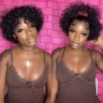 Short Curly Pixie Cut Bob Glueless 13×4 Lace Front Wigs Brazilian Cute Curly Human Hair 180% Density - Image 4
