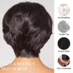 Pixie Cut Pre Style Side Part Short Human Hair Wigs Glueless HD Lace Closure Wigs - Image 10