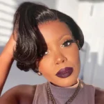 Pixie Cut Pre Style Side Part Short Human Hair Wigs Glueless HD Lace Closure Wigs - Image 3