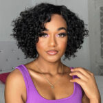 2 for $115.9 | Wear Go Straight Bob 6×5 Lace Glueles Wig + Trendy Short Cut Curly Side Part Glueless Wig - Image 2