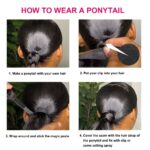 Human Hair Ponytail Extensions Wrap Around Clip in Hair - Image 5