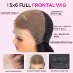 Pre Bleached Knots | Body Wave 13×6 HD Lace Front Wig Pre Plucked Glueless Human Hair Wig - Image 6