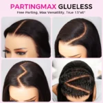 13×6 Full Frontal HD Lace Straight Hair Pull Go Glueless Human Hair Wig Pre Everything - Image 9
