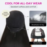 12A Quality Coily Curly 6×5 Closure Pull Go Glueless Super Double Drawn Human Hair Wig - Image 9