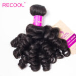 Recool Peruvian Virgin Hair Funmi Hair Weave 3 Bundles 100% Unprocessed Remy Human Hair Bouncy Curly - Image 5