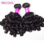 Recool Peruvian Virgin Hair Funmi Hair Weave 3 Bundles 100% Unprocessed Remy Human Hair Bouncy Curly - Image 4