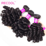 Recool Brazilian Virgin Hair Bouncy Curly Weave 4 Bundles Funmi Hair 100% Remy Human Hair Bundles - Image 3