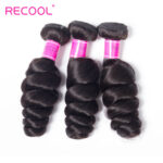 Recool Hair Loose Wave Bundles Brazilian Hair Weave 10 Bundles For Sale Human Hair Loose Curly 10A Quality - Image 3