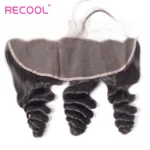 Loose Wave 3 Bundles With 13×4 Lace Frontal 100% Virgin Human Hair Spring Curly Extension - Image 6