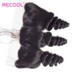 Loose Wave 3 Bundles With 13×4 Lace Frontal 100% Virgin Human Hair Spring Curly Extension - Image 11