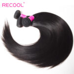 Brazilian Straight Human Hair 3 Bundles With 13×4 Lace Frontal Quick Weave Install - Image 5
