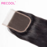 Recool Hair Brazilian Straight Virgin Hair 3 Bundles With Closure 10A Best Quality Human Hair With Closure - Image 9