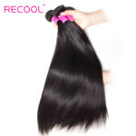 Brazilian Straight Human Hair 3 Bundles With 13×4 Lace Frontal Quick Weave Install - Image 4