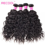Wet And Wavy Human Hair Weave 4 Bundles Recool Hair Virgin Brazilian Hair Water Wave Bundles - Image 3