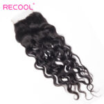 5×5 Lace Closure 1 PCS Water Wave 100% Human Hair - Image 5
