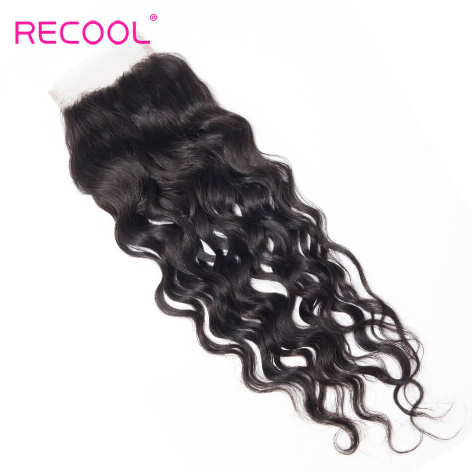 Wet and Wavy Human Hair 5X5 Closure Water Wave 1 PCS