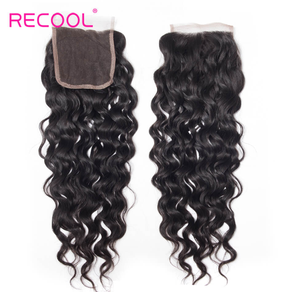 Wet and Wavy Human Hair 5X5 Closure Water Wave 1 PCS