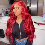 Red Body Wave Undetectable 6×5 13×4 HD Lace Front Wig Human Hair Wigs - Image 3
