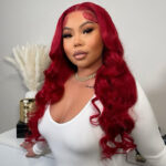 Red Color 13×4 Lace Front Wigs Body Wave Colored Frontal Straight Human Hair 6×5 Glueless Wigs 180% Density