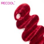 Brazilian Red Color Body Wave 3/4 Bundles 100% Virgin Human Hair Quick Weave - Image 6