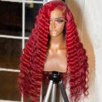 Red Color Loose Deep Wave 6×5 13×4 HD Lace Wig 100% Human Hair 180% Density - Image 3
