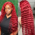 Red Color Loose Deep Wave 6×5 13×4 HD Lace Wig 100% Human Hair 180% Density - Image 6