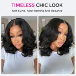 Wear Go Short Loose Wave 6×5 Lace Wig Barrel Curls Glueless Wig Pre Cut Lace 180% Density - Image 3