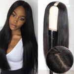 U Part Wig Human Hair Wigs Brazilian Straight Pull & Go Beginner Friendly No Glue Wig - Image 9
