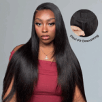 13×6 Full Frontal HD Lace Straight Hair Pull Go Glueless Human Hair Wig Pre Everything