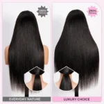 Flash Deal Straight Human Hair Glueless Wig 6×5 13×6 HD Lace Pre Plucked & Bleached Drawstring Wig - Image 15