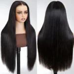 Flash Deal Straight Human Hair Glueless Wig 6×5 13×6 HD Lace Pre Plucked & Bleached Drawstring Wig - Image 6