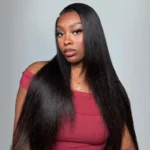 13×6 Full Frontal HD Lace Straight Hair Pull Go Glueless Human Hair Wig Pre Everything - Image 3