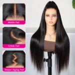 13×6 Full Frontal HD Lace Straight Hair Pull Go Glueless Human Hair Wig Pre Everything - Image 6
