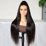 New Invisi-Strap 360 Lace Frontal Straight Human Hair Wigs For Women 180% Density - Image 3