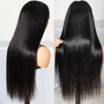 New Invisi-Strap 360 Lace Frontal Straight Human Hair Wigs For Women 180% Density - Image 4