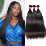 Recool Hair Brazilian Straight Human Hair 3 Bundles Natural Black Color 100% Unprocessed 10A Grade Brazilian Virgin Mink Hair Bundles