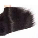 High Quality Straight Human Hair 3 Bundles wih 5×5 HD Lace Closure - Image 5