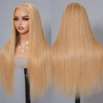 Honey Blonde #27 Straight 13×4 HD Lace Full Frontal Wig 180% - Image 4