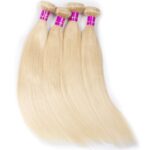 Tinashe Hair 4 Bundles Brazilian Virgin Hair Wave Bundles Color #613 100% virgin Human hair for sale - Image 4